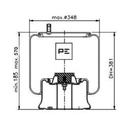 Mech pneumatického pruženia PE Automotive 084.199-71A