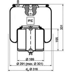 Mech pneumatického pruženia PE Automotive 084.109-71A