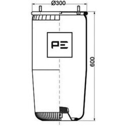 Mech pneumatického pruženia PE Automotive 084.084-71A