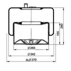 Mech pneumatického pruženia PE Automotive 084.271-14A