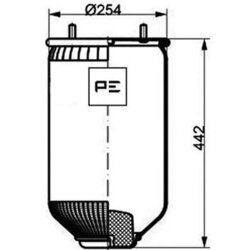 Mech pneumatického pruženia PE Automotive 084.100-71A