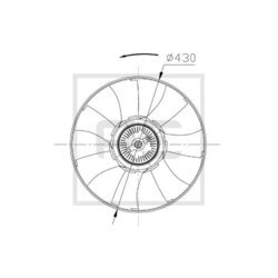 Koleso ventilátora chladenia motora PE Automotive 010.337-00A