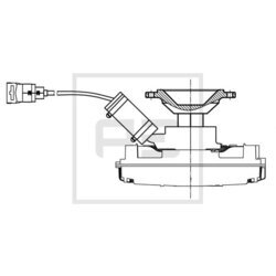 Spojka ventilátora chladenia PE Automotive 100.241-00A