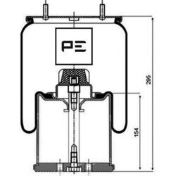 Mech pneumatického pruženia PE Automotive 084.082-72A