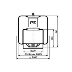 Mech pneumatického pruženia PE Automotive 084.115-74A