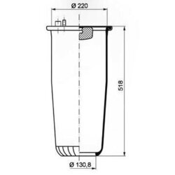 Mech pneumatického pruženia PE Automotive 084.250-70A