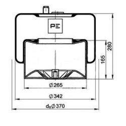 Mech pneumatického pruženia PE Automotive 084.271-74A