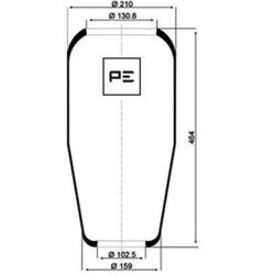 Mech pneumatického pruženia PE Automotive 084.060-70A