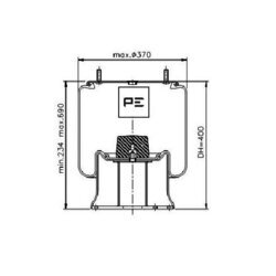 Mech pneumatického pruženia PE Automotive 084.287-71A