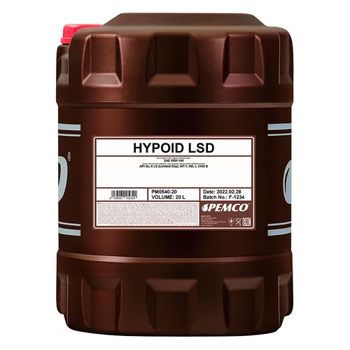 PEMCO Hypoid LSD 85W-140 GL-5 20L