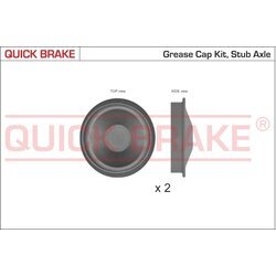 Krytka ložiska kolesa QUICK BRAKE 9828K