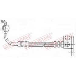 Brzdová hadica QUICK BRAKE 80.001