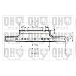 Brzdový kotúč QUINTON HAZELL BDC4409