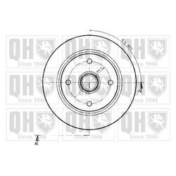 Brzdový kotúč QUINTON HAZELL BDC3594 - obr. 1