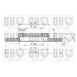 Brzdový kotúč QUINTON HAZELL BDC3576 - obr. 1