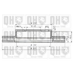 Brzdový kotúč QUINTON HAZELL BDC3926 - obr. 1