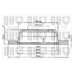 Brzdový kotúč QUINTON HAZELL BDC4144