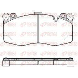 Sada brzdových platničiek kotúčovej brzdy REMSA 1742.10