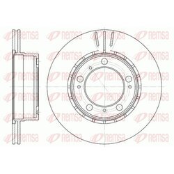 Brzdový kotúč REMSA 61126.10