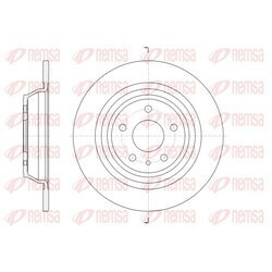 Brzdový kotúč REMSA 61606.00