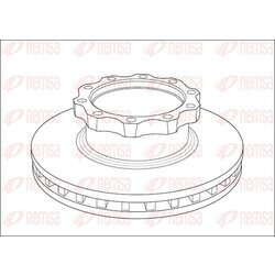 Brzdový kotúč REMSA NCA1039.20