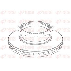 Brzdový kotúč REMSA NCA1047.20