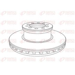 Brzdový kotúč REMSA NCA1053.20