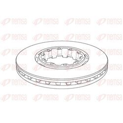 Brzdový kotúč REMSA NCA1153.20