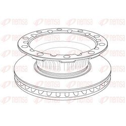 Brzdový kotúč REMSA NCA1171.20