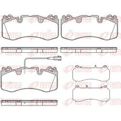 Sada brzdových platničiek kotúčovej brzdy REMSA 1723.01
