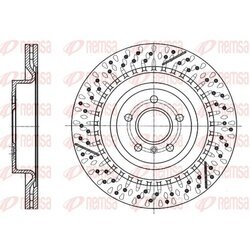 Brzdový kotúč REMSA 61744.10
