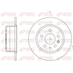 Brzdový kotúč REMSA 6280.00