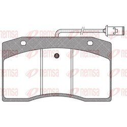 Sada brzdových platničiek kotúčovej brzdy REMSA JCA 400.40