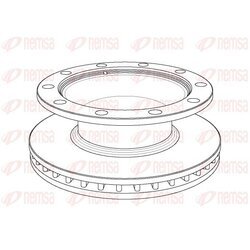 Brzdový kotúč REMSA NCA1082.20