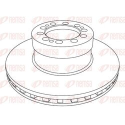 Brzdový kotúč REMSA NCA1233.20