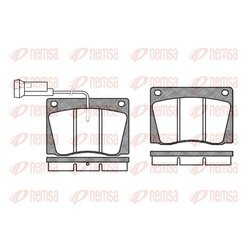 Sada brzdových platničiek kotúčovej brzdy REMSA 0037.02