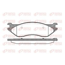 Sada brzdových platničiek kotúčovej brzdy REMSA 0887.04