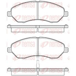 Sada brzdových platničiek kotúčovej brzdy REMSA 1529.02