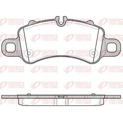 Sada brzdových platničiek kotúčovej brzdy REMSA 1713.00