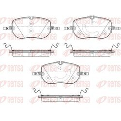 Sada brzdových platničiek kotúčovej brzdy REMSA 1973.00