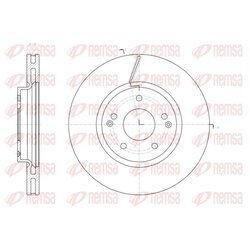 Brzdový kotúč REMSA 61663.10