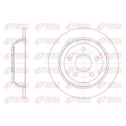 Brzdový kotúč REMSA 62538.00