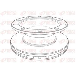 Brzdový kotúč REMSA NCA1199.20