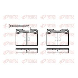 Sada brzdových platničiek kotúčovej brzdy REMSA 0008.02