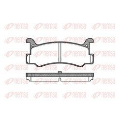 Sada brzdových platničiek kotúčovej brzdy REMSA 0213.00