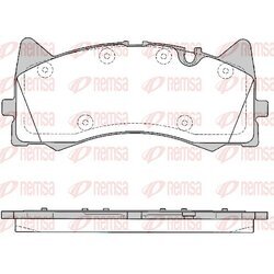Sada brzdových platničiek kotúčovej brzdy REMSA 1781.00
