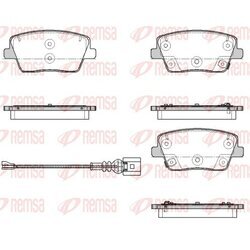 Sada brzdových platničiek kotúčovej brzdy REMSA 1901.02