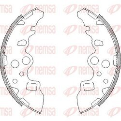 Brzdové čeľuste REMSA 4159.00