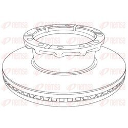 Brzdový kotúč REMSA NCA1240.20