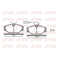 Sada brzdových platničiek kotúčovej brzdy REMSA 0305.02